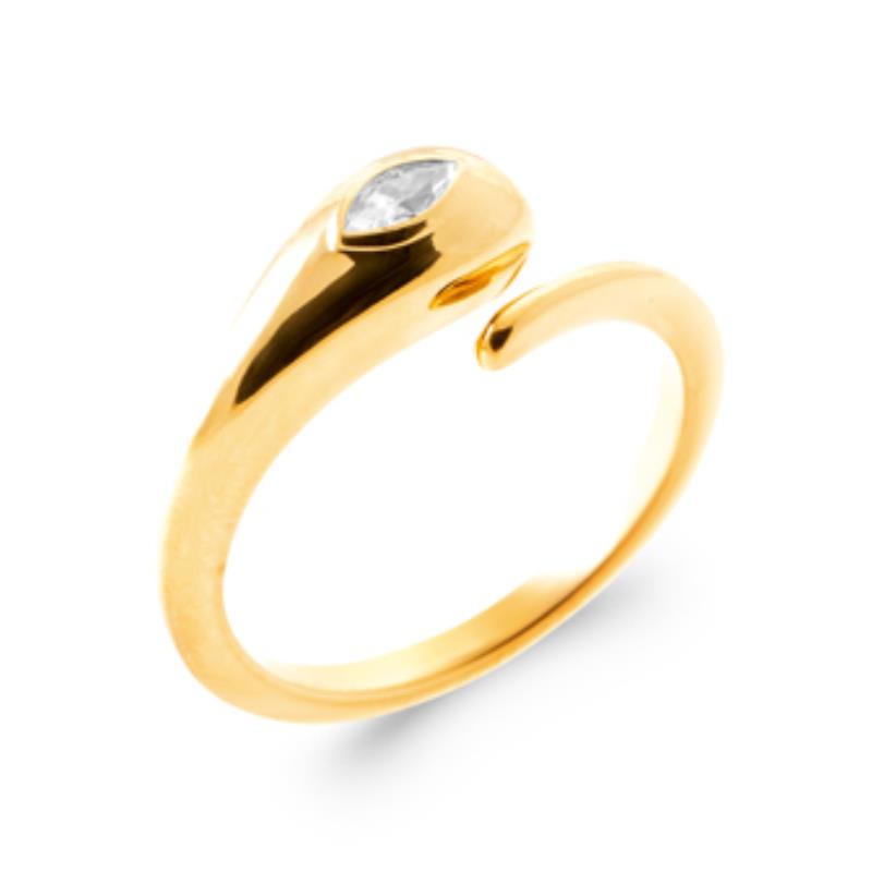 Coque de Nacre Bague plaqué or 2992010