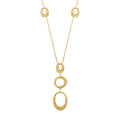 Coque de Nacre Collier acier doré 312249
