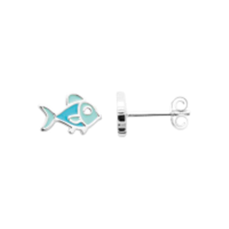 Coque de Nacre Puces d'oreilles argent 73040400
