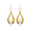 Coque de Nacre Boucles d'oreilles pendantes plaqué or 23073410