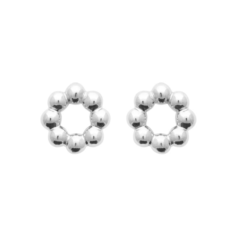 Coque de Nacre Puces d'oreilles argent 73070400