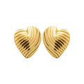 Coque de Nacre Boucles d'oreilles acier doré 3125909