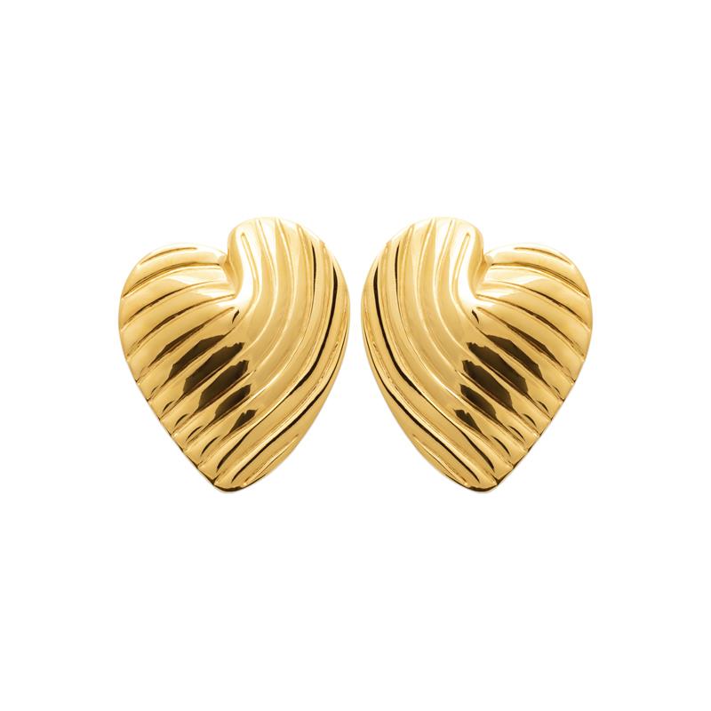 Coque de Nacre Boucles d'oreilles acier doré 3125909