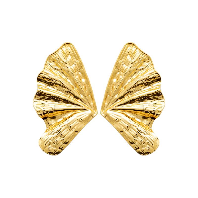 Coque de Nacre Boucles d'oreilles acier doré 3127109
