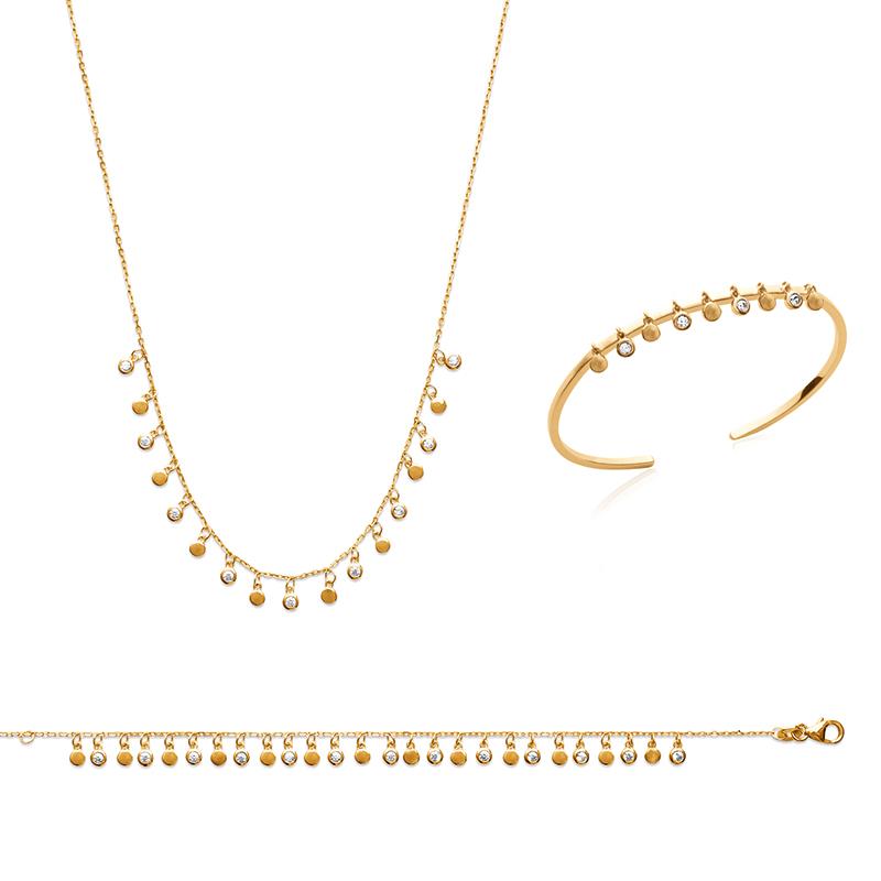 Coque de Nacre Collier plaqué or 971905