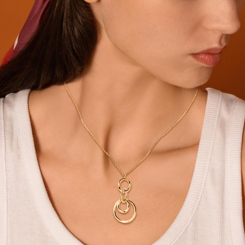 Izee Collier acier doré 312182