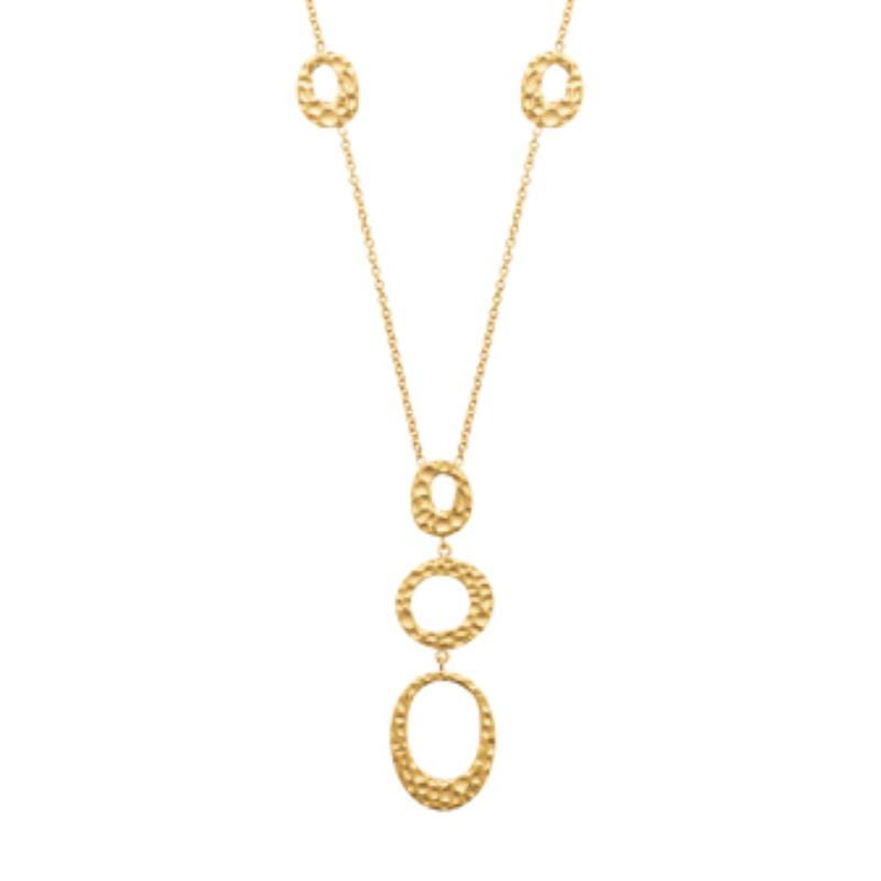 Coque de Nacre Collier acier doré 312249