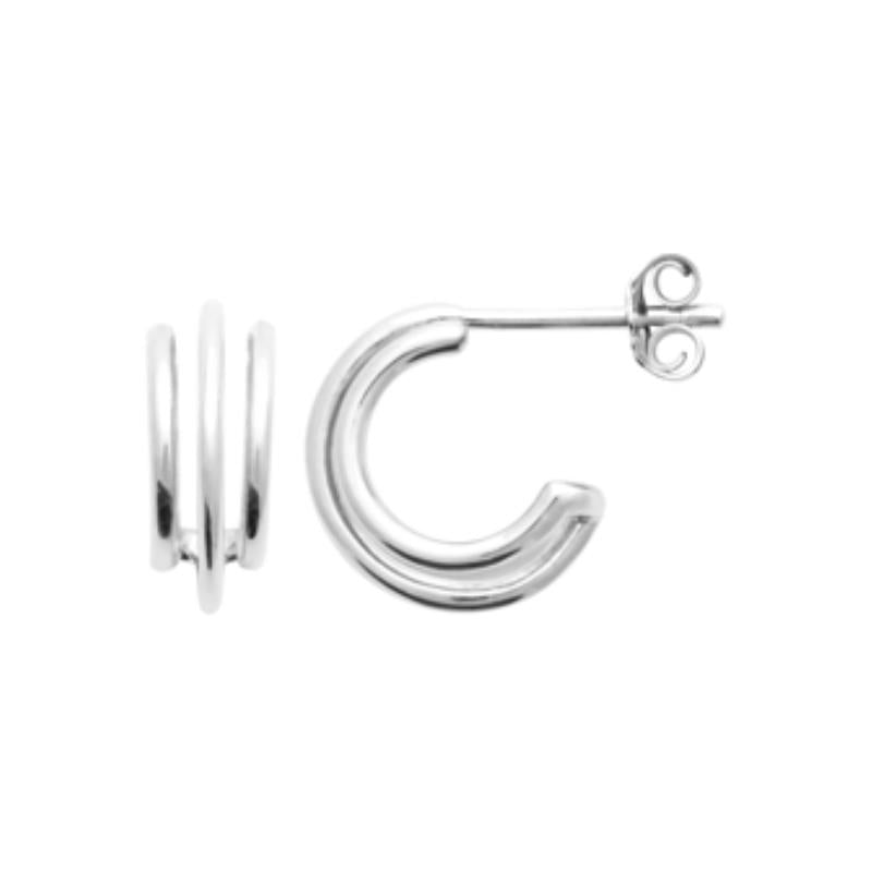 Coque de Nacre Créoles argent 7671400