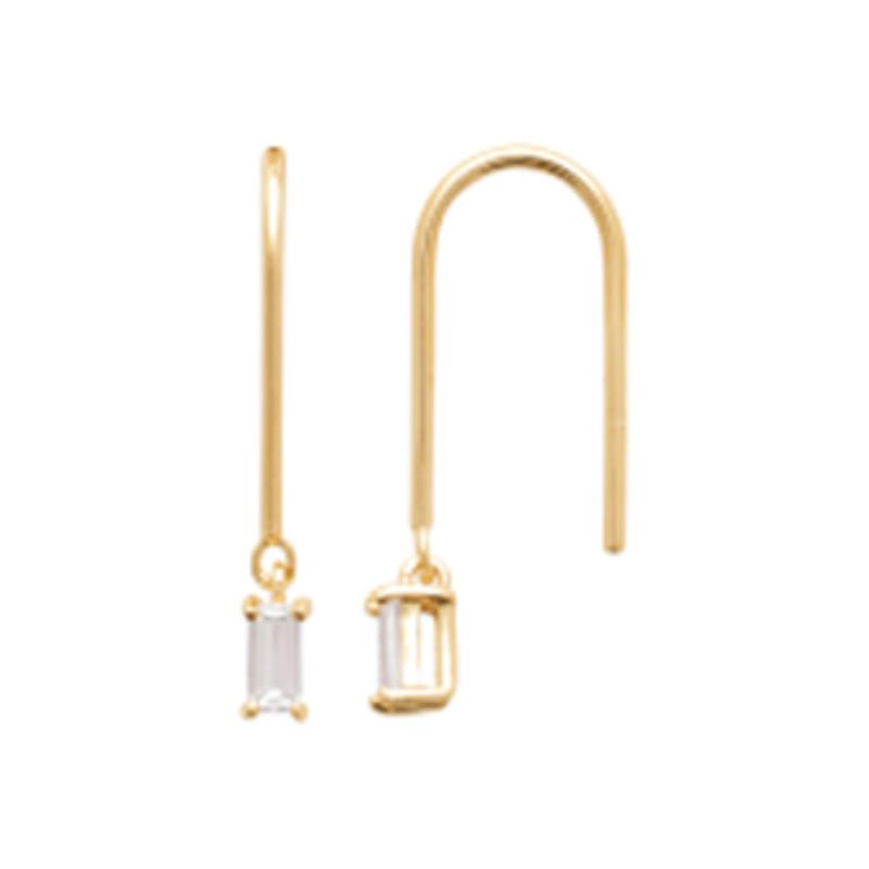 Coque de Nacre Boucles d'oreilles pendantes plaqué or 23034210
