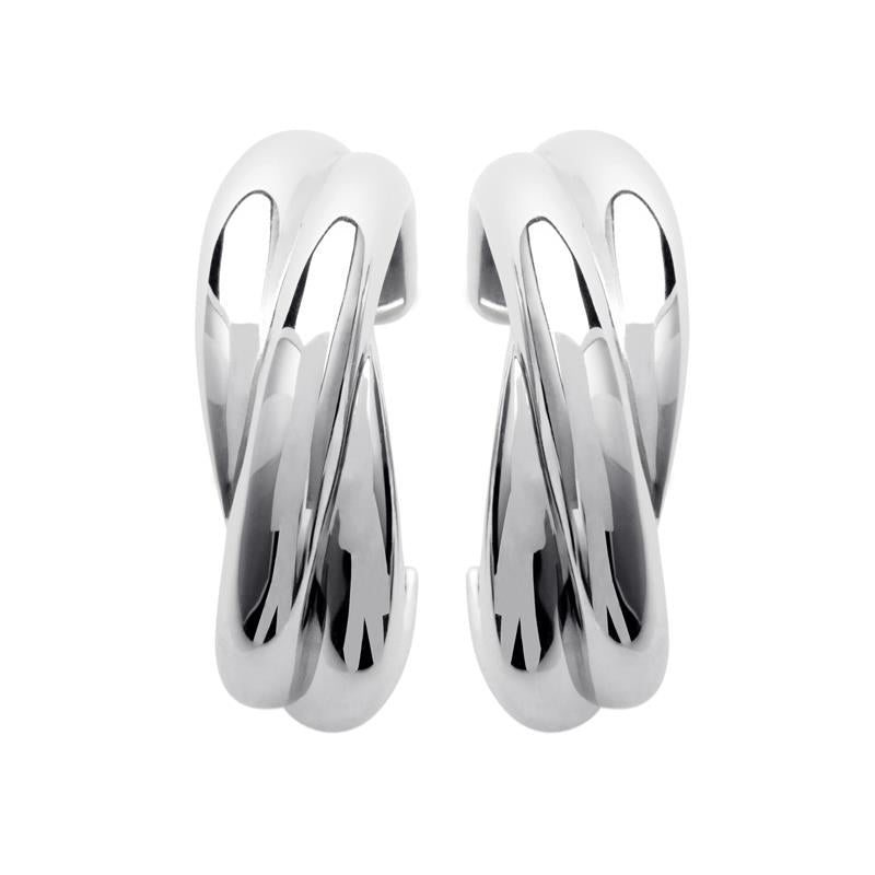 Coque de Nacre Créoles argent 7620400