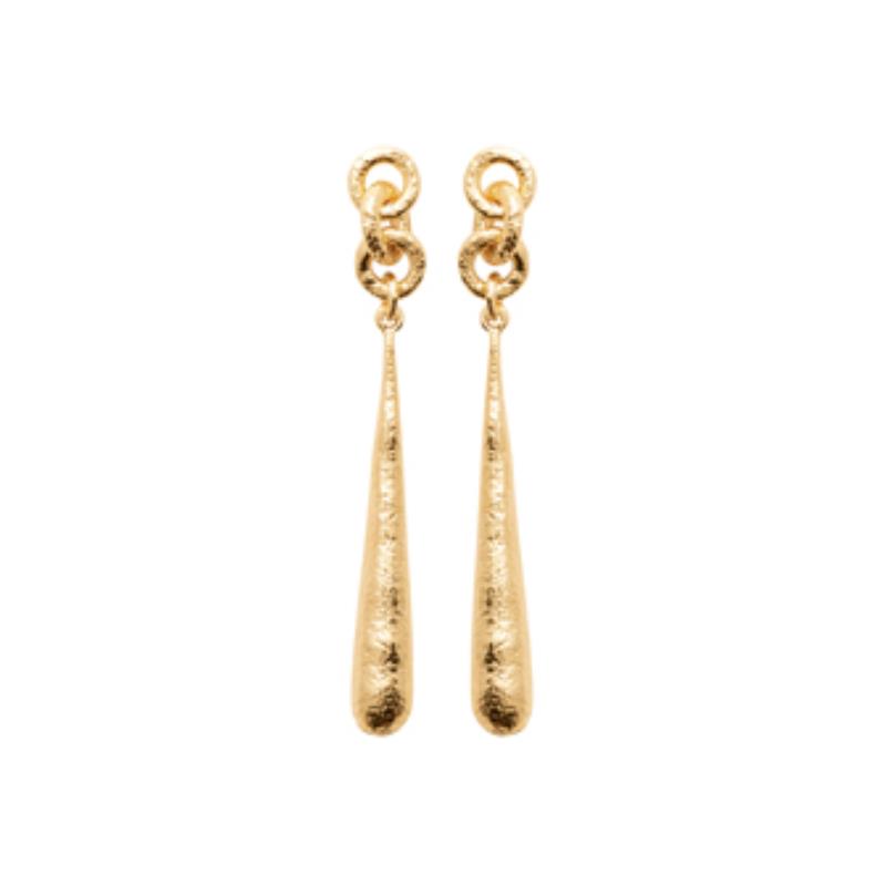 Coque de Nacre Boucles d'oreilles pendantes plaqué or 23050400