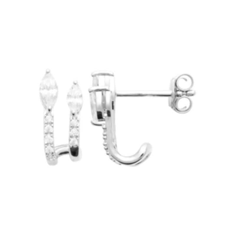Coque de Nacre Puces d'oreilles argent 13059610