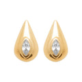 Coque de Nacre Puces d'oreilles plaqué or 23063610