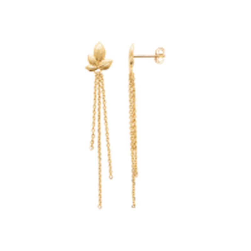 Coque de Nacre Boucles d'oreilles pendantes plaqué or 23037100