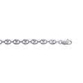 Coque de Nacre Chaîne maille grain de café argent 114030
