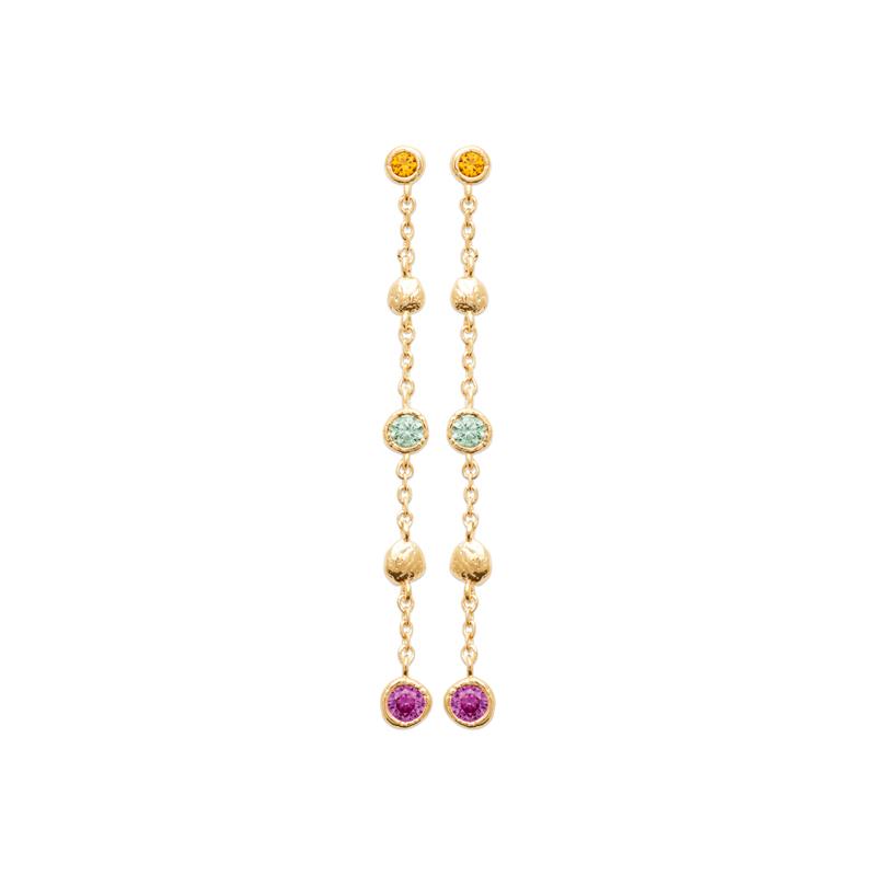 Coque de Nacre Boucles d'oreilles pendantes plaqué or 23076905