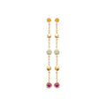 Coque de Nacre Boucles d'oreilles pendantes plaqué or 23076905