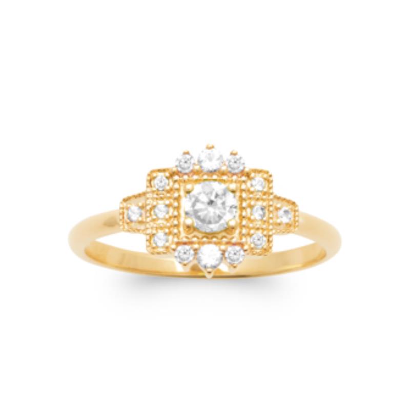 Coque de Nacre Bague plaqué or 2998310