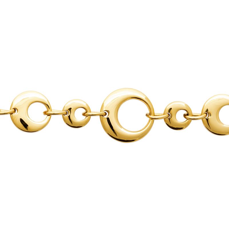 Coque de Nacre Bracelet acier doré 312373