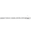 Coque de Nacre Chaîne maille figaro argent 132100