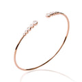 Coque de Nacre Bracelet jonc plaqué or rose 979723