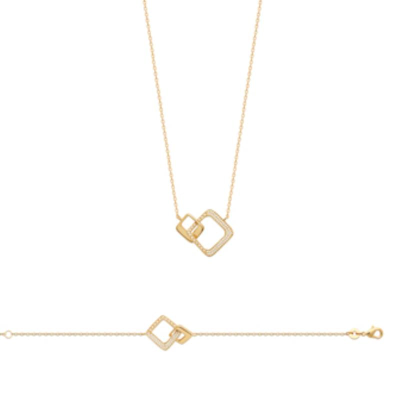 Coque de Nacre Collier plaqué or 973718