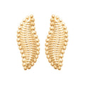 Coque de Nacre Puces d'oreilles plaqué or 23058900