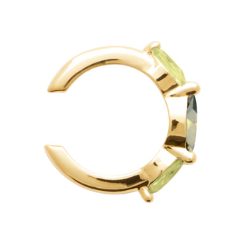 Coque de Nacre Boucle d'oreille à l'unité plaqué or 23042950
