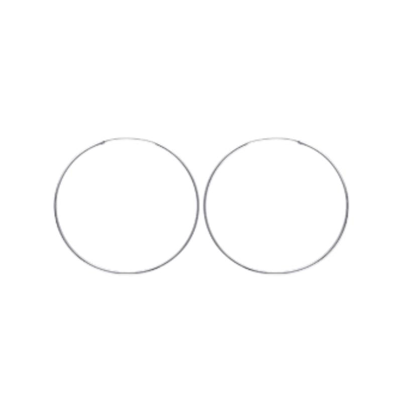 Coque de Nacre Créoles argent 10270