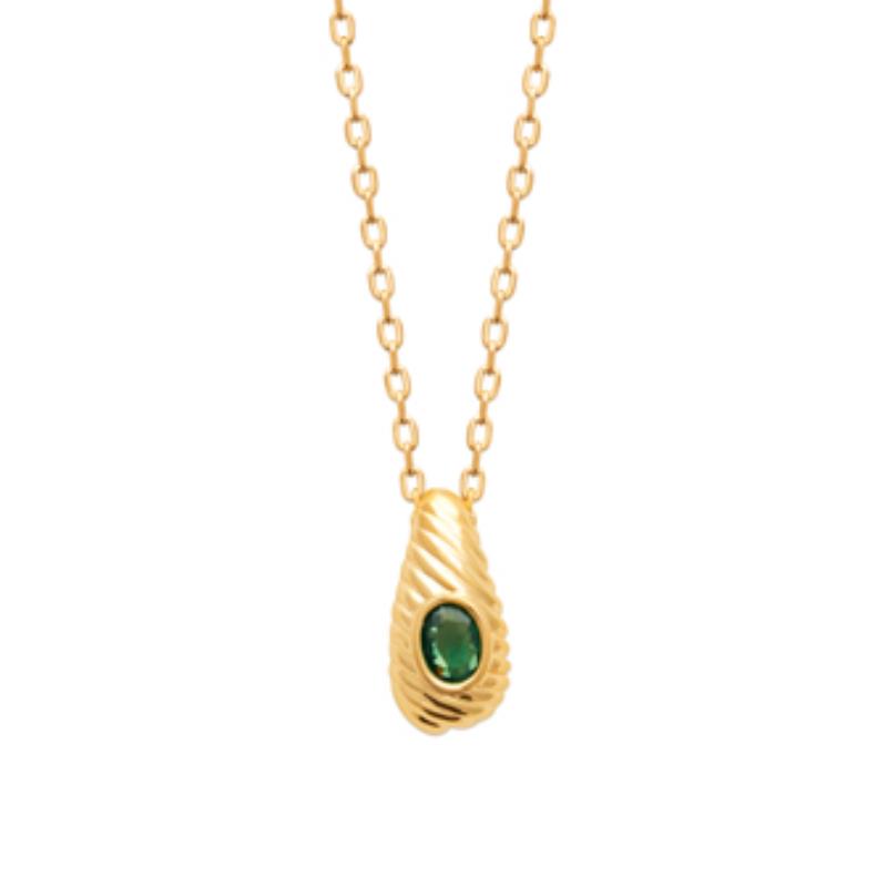 Coque de Nacre Collier plaqué or 974180
