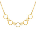 Coque de Nacre Collier acier doré 312311