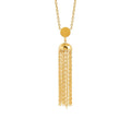 Coque de Nacre Collier acier doré 312355