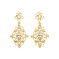 Coque de Nacre Boucles d'oreilles pendantes plaqué or 23091510