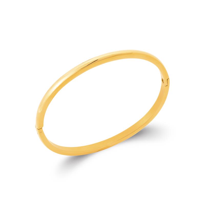 Coque de Nacre Bracelet jonc acier doré 312426