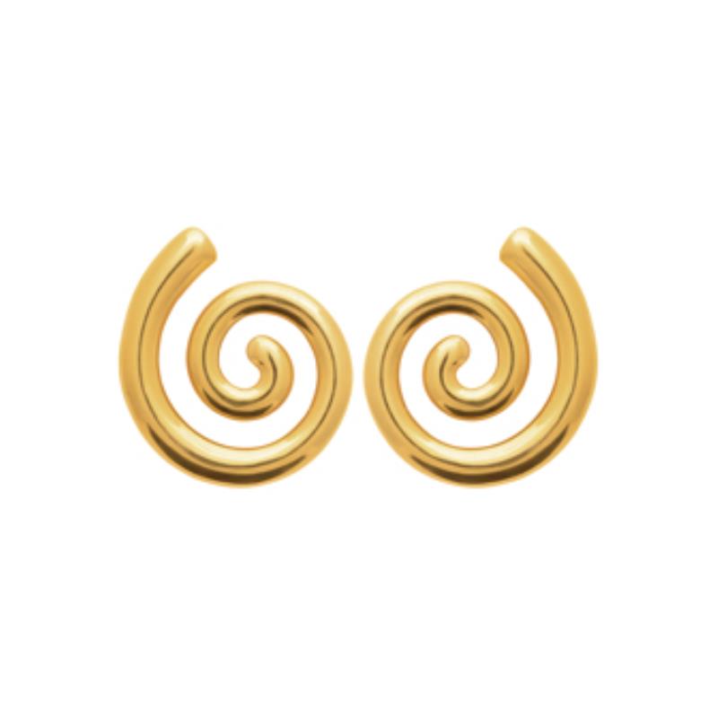 Coque de Nacre Boucles d'oreilles acier doré 3117609