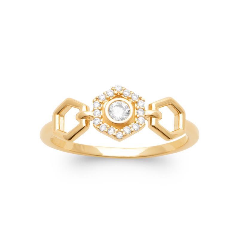 Coque de Nacre Bague plaqué or 2996610