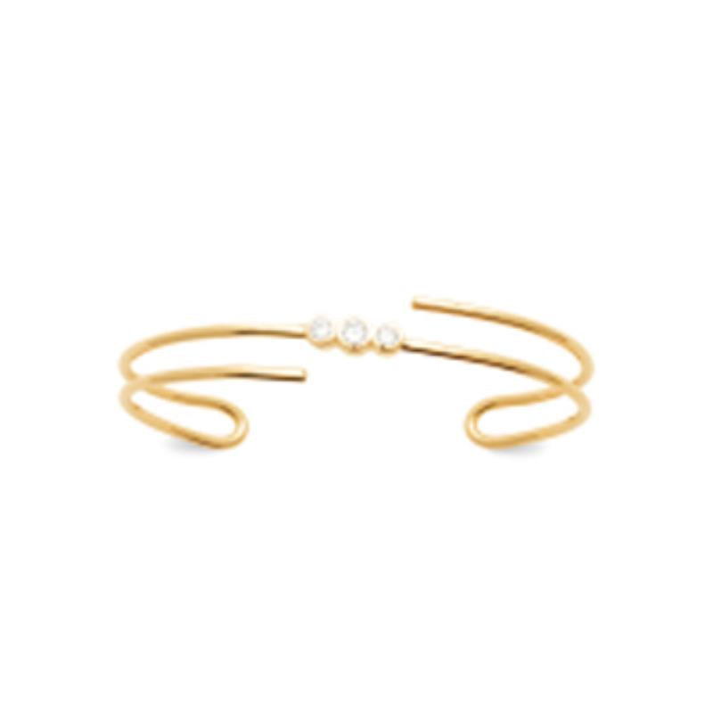 Coque de Nacre Bracelet jonc plaqué or 974003