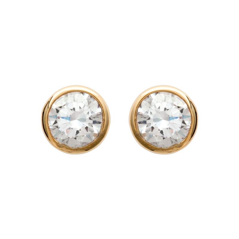 Coque de Nacre Boucles d'oreilles plaqué or 25115105