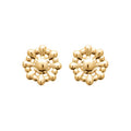 Coque de Nacre Puces d'oreilles plaqué or 23073100