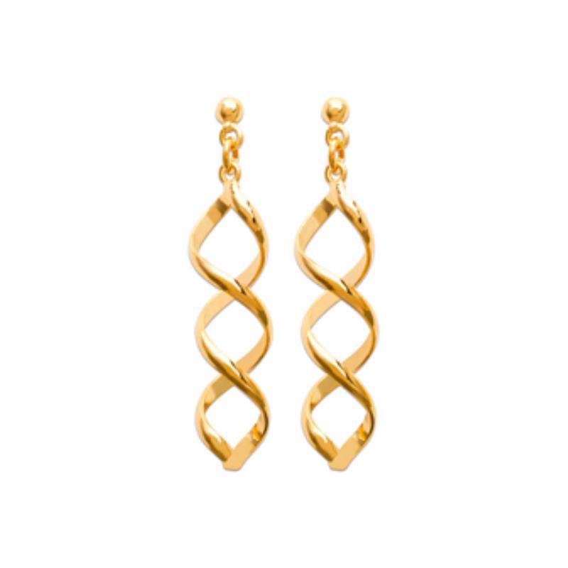Coque de Nacre Boucles d'oreilles pendantes plaqué or 2373200