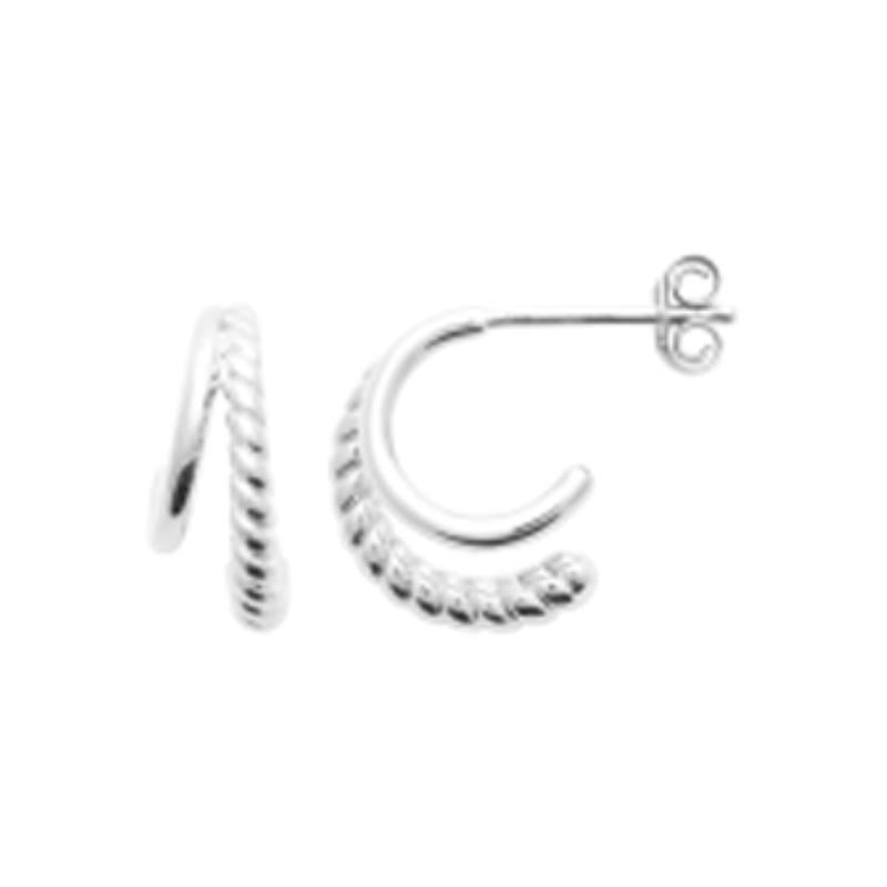 Coque de Nacre Créoles argent 7668500