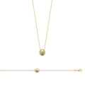 Coque de Nacre Collier plaqué or 973679
