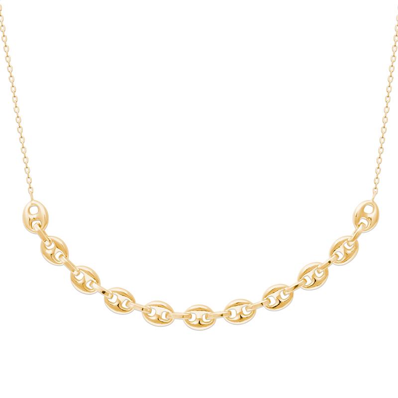 Coque de Nacre Collier plaqué or 922021
