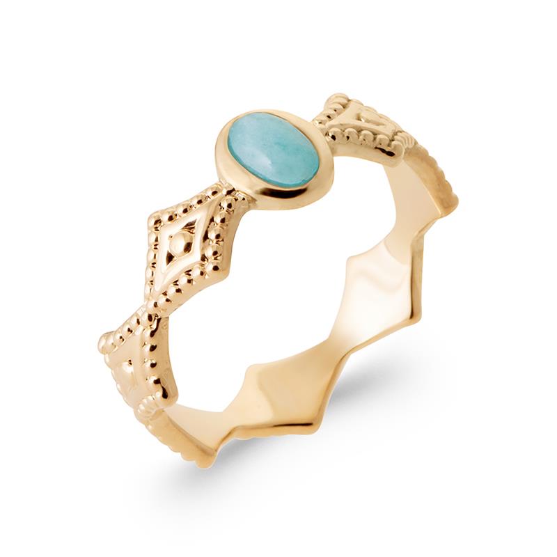 Coque de Nacre Bague plaqué or 2946560
