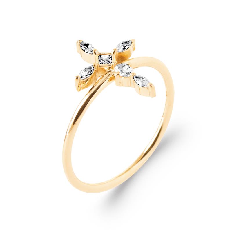 Coque de Nacre Bague plaqué or 20011610