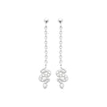 Coque de Nacre Boucles d'oreilles pendantes argent 13041610