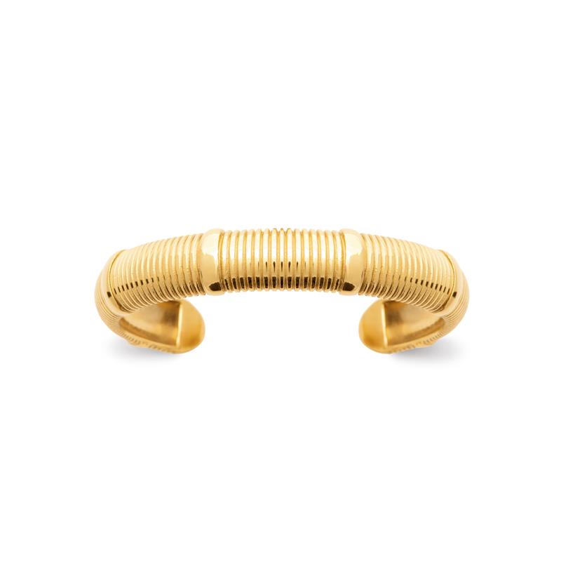 Izee Bracelet jonc acier doré 312396
