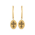 Coque de Nacre Boucles d'oreilles pendantes plaqué or 2559007