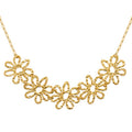 Coque de Nacre Collier acier doré 312233