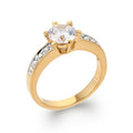 Coque de Nacre Bague solitaire plaqué or 27337311